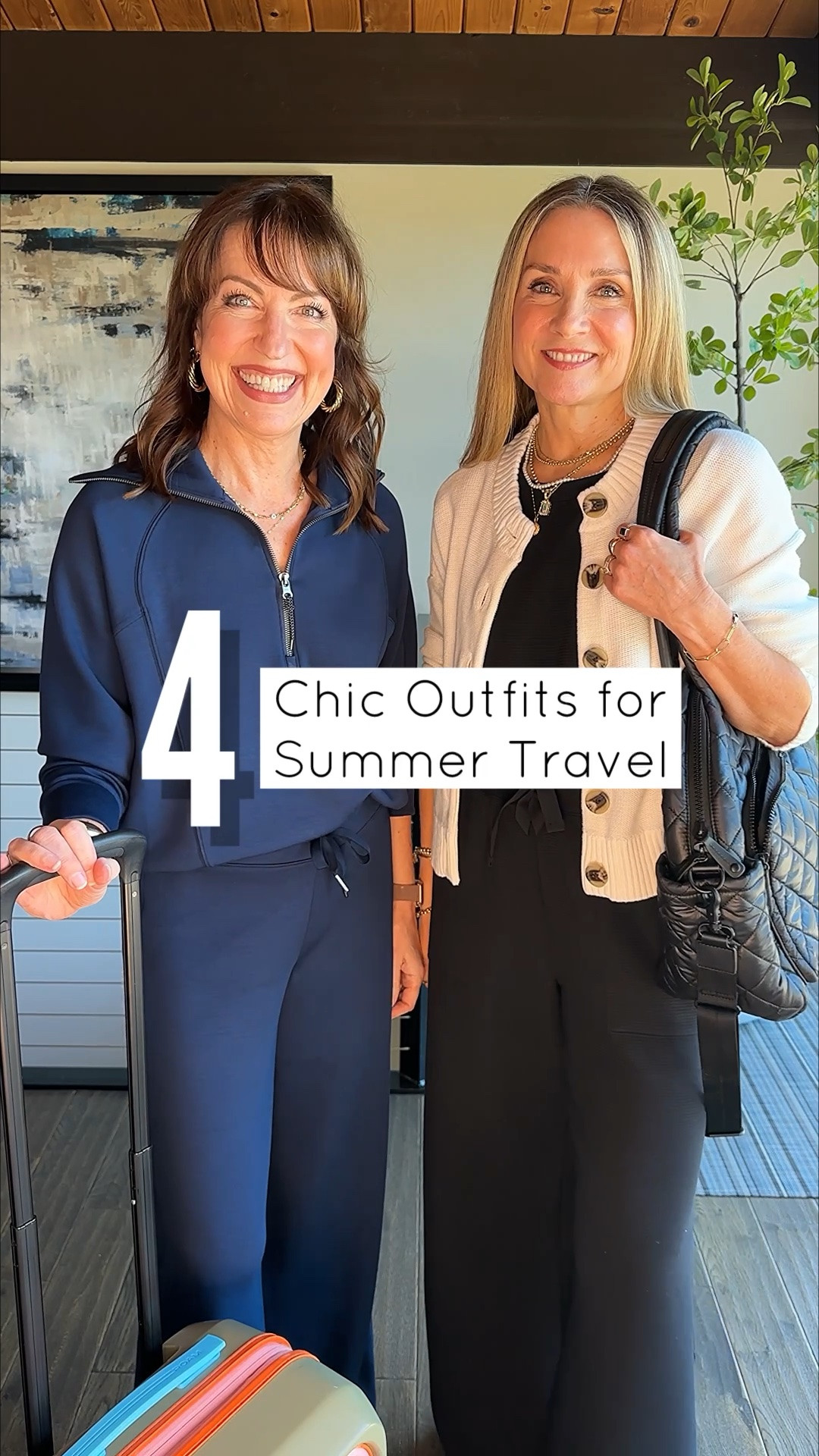 Comment SHOP for links!🔗
We love to travel in cute and comfortable outfits and then switch it up to something fabulous for vacation!
@Cartolina is a new brand to us, and we love their style! My white romper is perfect for a chic daytime look, and Julie’s fun printed skirt and halter top need a moment in Italy! 
How to Shop:🛍️
-Comment SHOP for links!
-Click the link in our bio to shop!
-Watch our stories for links! 

Spanx, travel set, jumpsuit, Cartolina, printed midi skirt, halter top, romper

#LTKgrwm #LTKOver40 #LTKTravel