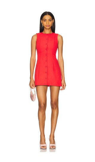 MORE TO COME Selma Mini Dress in Red. - size XS | Revolve Clothing (Global)