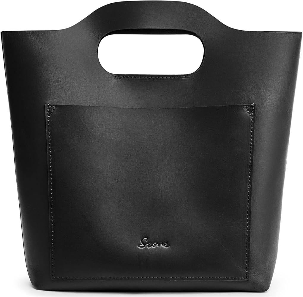 S-ZONE Minimalist Clutch Purses for Women Genuine Top Grain Leather Handbags Mini Top-Handle Tote... | Amazon (US)