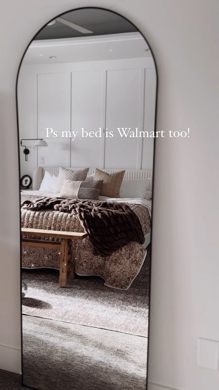 The perfect mirror for any room and it’s from Walmart! Boujee on a budget!
Velvet ribbed bed
Faux fur throw
Target quilt
Loloi rug
Anthropologie 

#LTKhome #LTKSpringSale #LTKsalealert