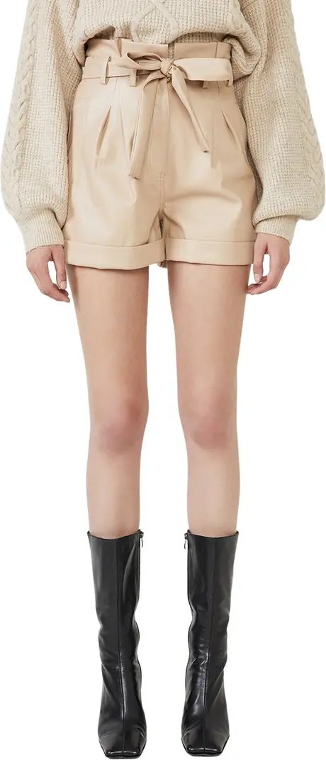 Bardot Belle Faux Leather Paperbag Shorts | Nordstrom | Nordstrom