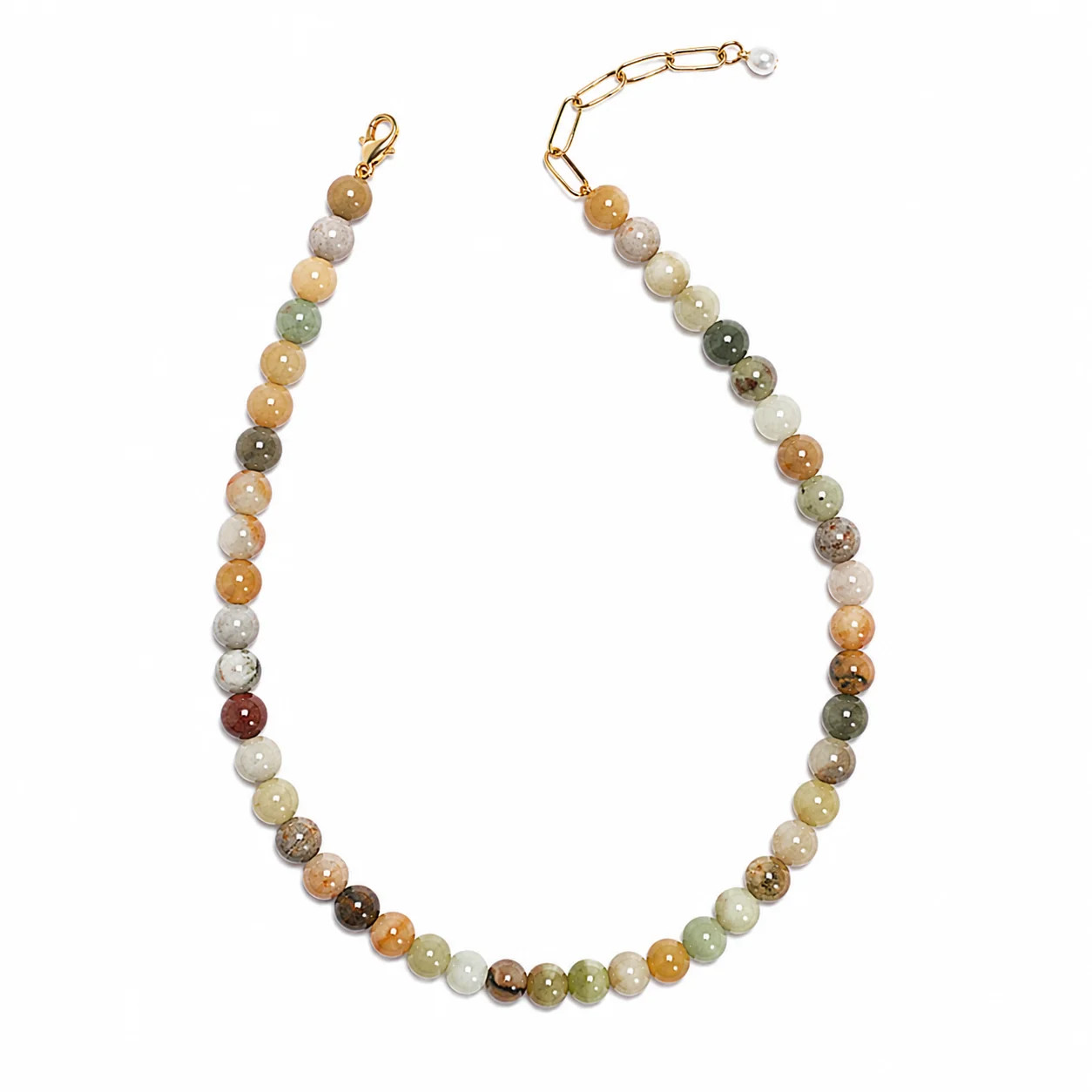 PETITE PALOMA NECKLACE MULTI JADE | FYB JEWELRY