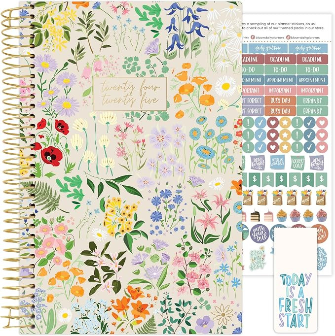 bloom daily planners 2024-2025 Academic Year Day Planner (July 2024 - July 2025) - 5.5” x 8.25... | Amazon (US)