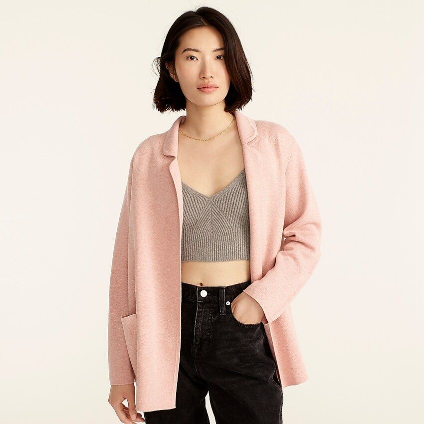 Ella open-front long sweater-blazer | J.Crew US