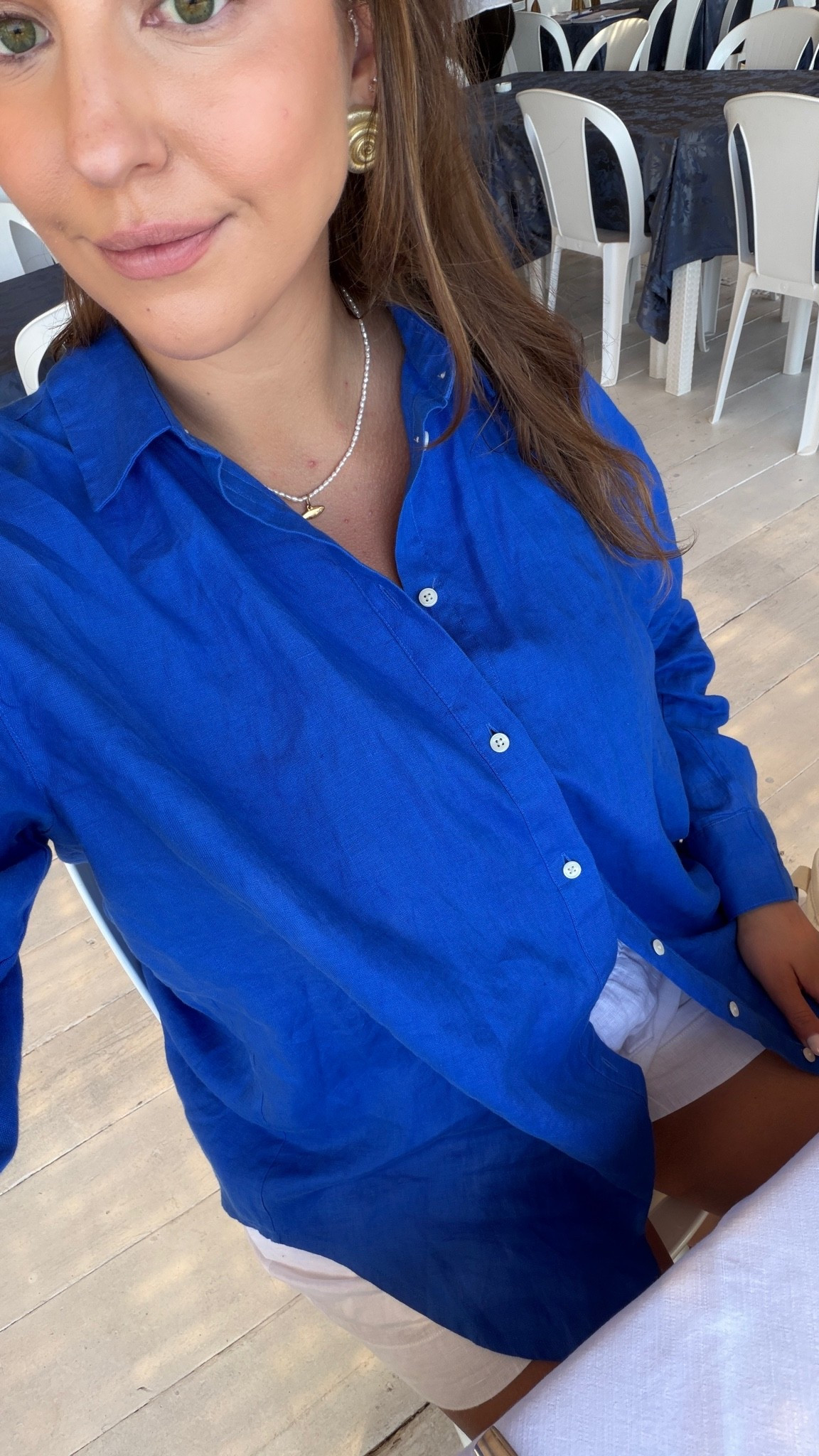 Cobalt Blue Linen Shirt for Coastal Summer Style

blue linen shirt, linen button down, white linen shorts, summer outfit, coastal style, European summer outfit, vacation look, resort wear, effortless chic, beach vacation style, classic summer staples, linen clothing, travel outfit, casual summer fashion, elevated basics, old money style, vacation wardrobe, coastal grandmother style, warm weather outfit, summer essentials

#LTKootd #LTKSeasonal #LTKTravel