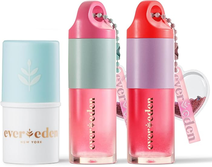 Evereden Baby & Kids Lip Care Kit: Non-Toxic Lip Balm & Tinted Lip Gloss Set – Clean Baby Care,... | Amazon (US)