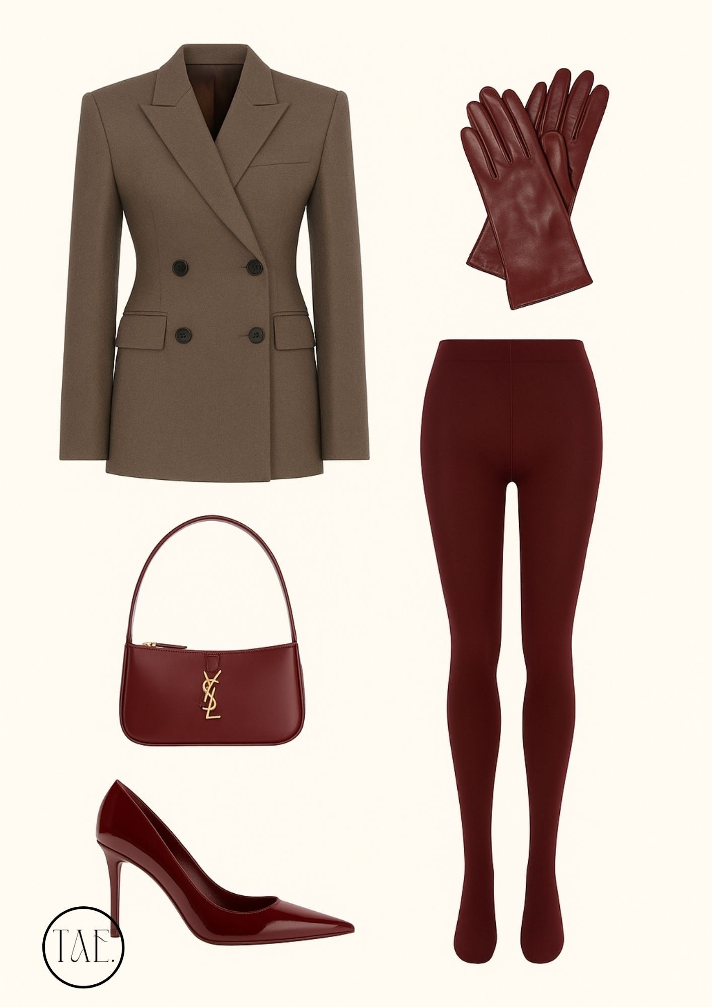 This is the definition of elevated fall style 🍷✨ A sharp double-breasted blazer paired with burgundy tights, sleek leather gloves, and pointed pumps creates the perfect balance of power and sophistication. Finished with a luxe YSL bag, this outfit is the ultimate statement for city strolls, dinners, or polished daywear.

Tap to shop this chic burgundy fall outfit edit and bring timeless elegance into your wardrobe.

#FallOutfitInspo #FallStyleEdit #BurgundyAesthetic #FallFashion2025 #StreetStyleLooks #LuxeWardrobe #OOTDFall #ChicFallStyle #PinterestInspiredOutfits #ClassyAndFeminine #CapsuleWardrobe #FallOutfitIdeas #LuxuryStyle #FallFashionVibes


#LTKStyleTip