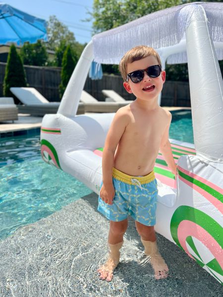 End of summer sale! 💦 Porter’s swim trunks are 50% off with code TICKLEDPINK and our giant golf cart float is 25% off with code LDW! ☀️

#LTKSale #LTKkids #LTKswim