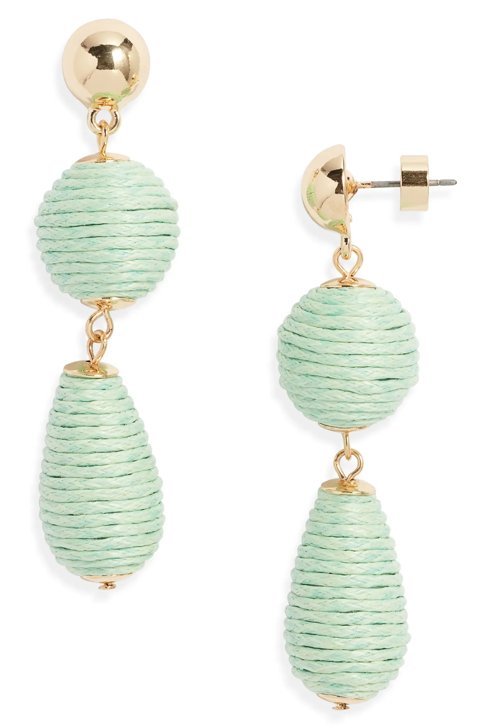 Triple Linear Drop Raffia Earrings (Women) | Nordstrom | Nordstrom