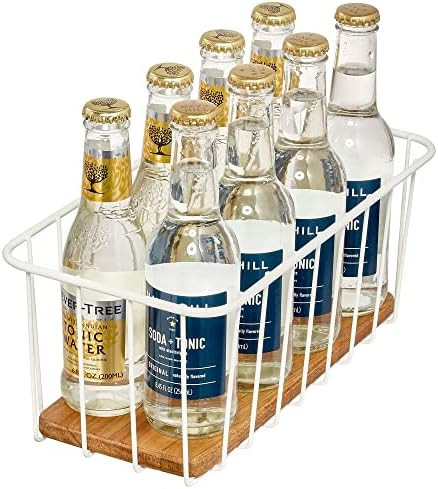 iDesign The Ría Safford Collection Pantry Wire Basket with Acacia Wood, 12" x 6" x 5" | Amazon (US)