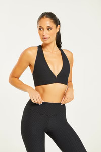 Croco Skin Deep V Top Black | Booty by Brabants | Booty by Brabants