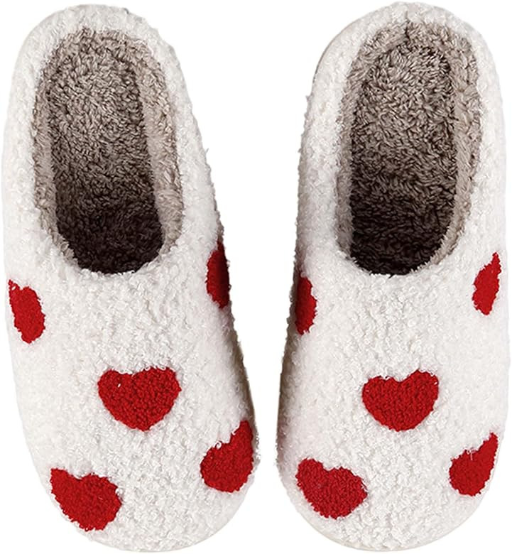 Mens Womens Slippers,Cute Comfy Bedroom Slippers For Women,Home Slippers House Slippers,Ladies Fu... | Amazon (US)
