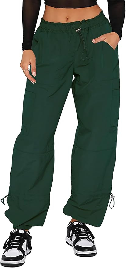 Cargo Pants Women Baggy - Parachute Pants for Women, Rave Pants Y2K Pants, Festival Outfits for W... | Amazon (US)