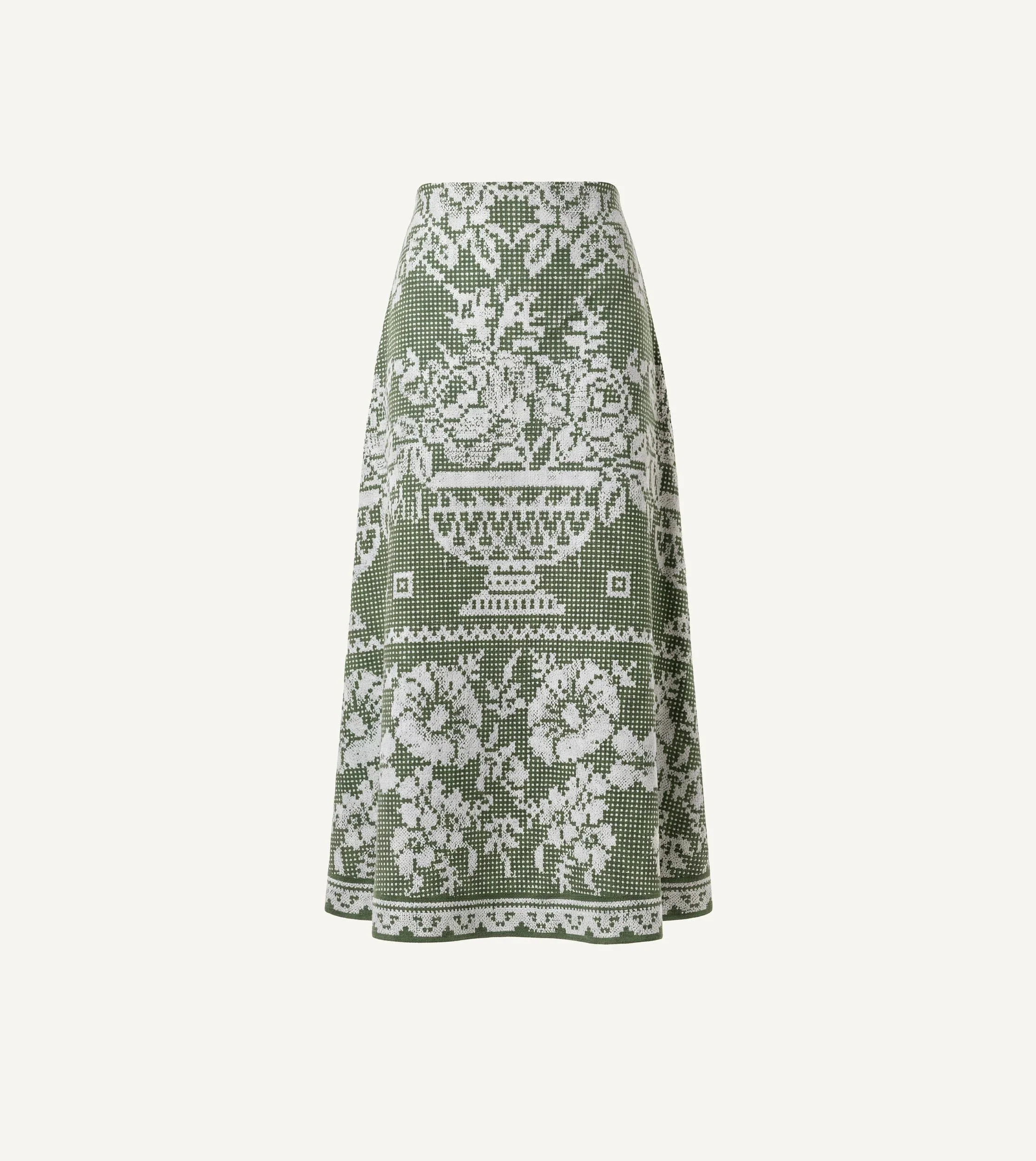 Jasmine Ankle Skirt | Verdant Flight | Cleobella
