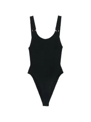 Hunza G Domino crinkle-effect Swimsuit | Black | FARFETCH UK | Farfetch Global