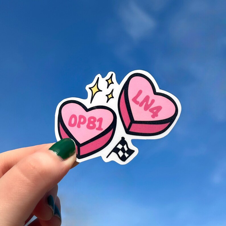 fan-made f1 formula one 2024 team hearts sticker! custom formula 1 merch | Etsy (US)