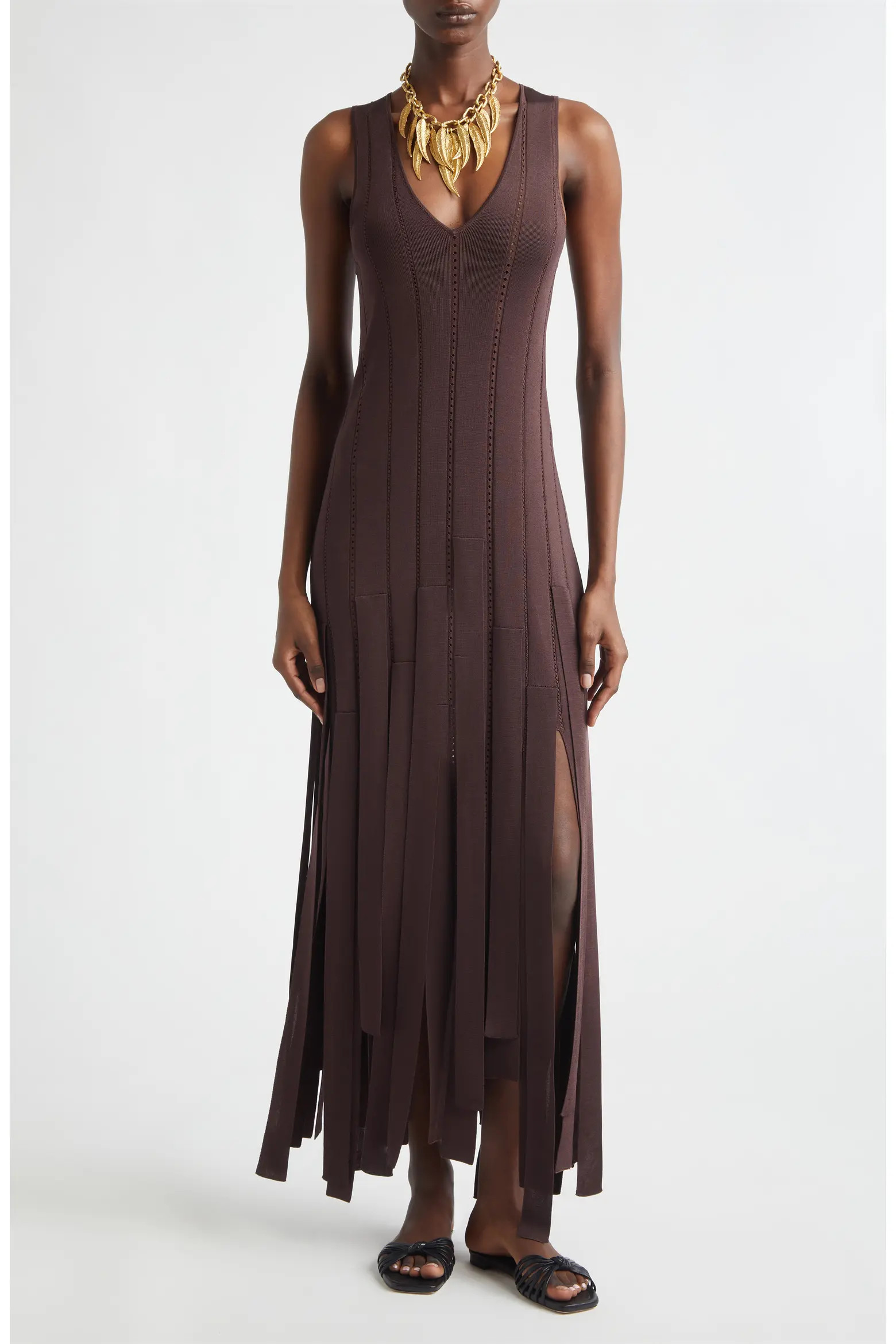 Kindred Spirit Luna Fringe Pointelle Rib Sweater Dress (Women) | Nordstrom | Nordstrom