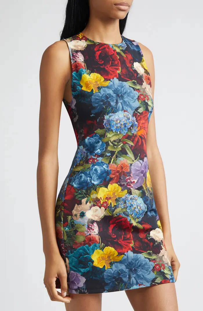 Alice + Olivia Wynell Floral Scuba Knit Minidress | Nordstromrack | Nordstrom Rack