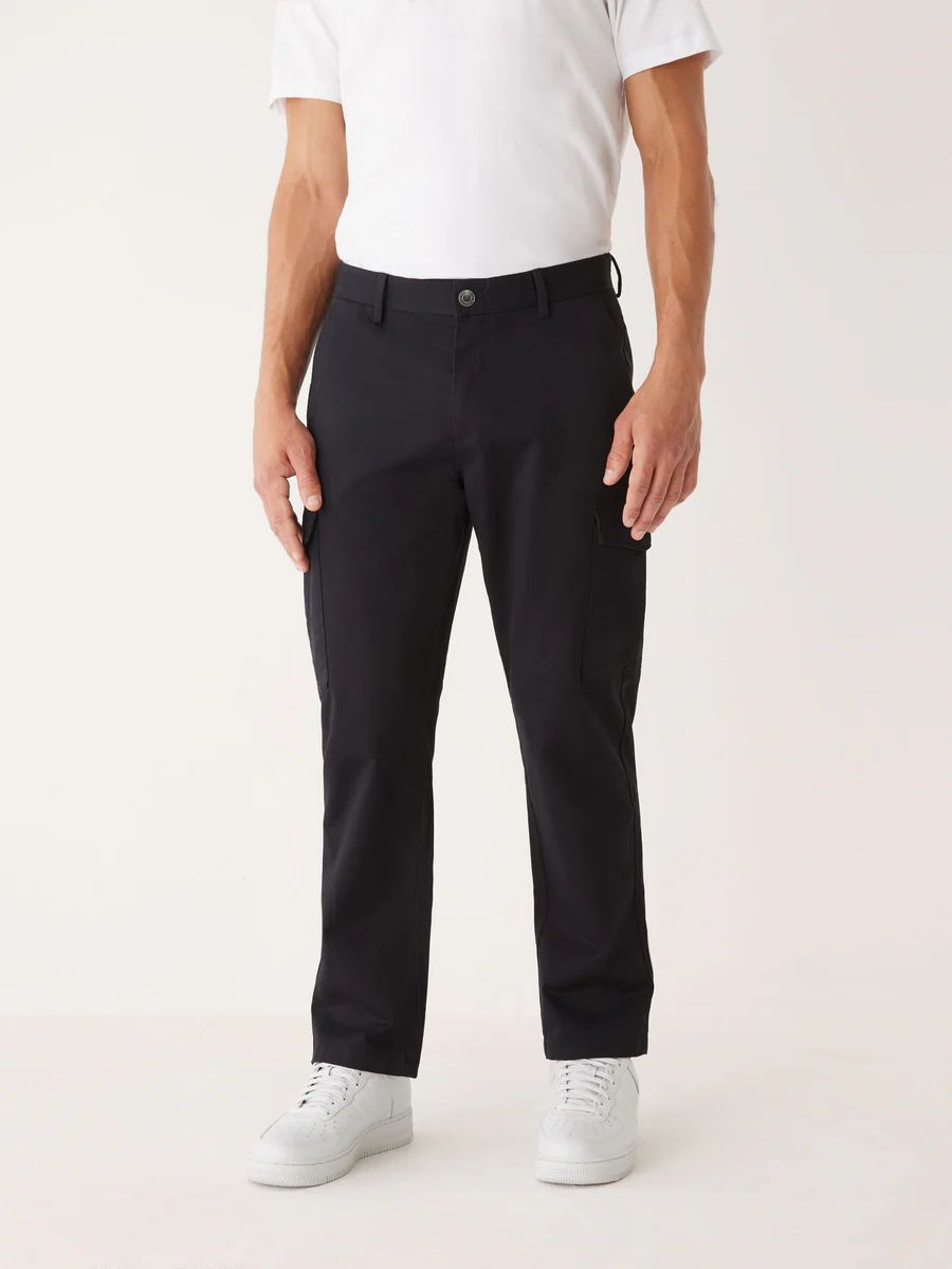 The Joey Straight Fit Cargo Pant in Black | Frank And Oak