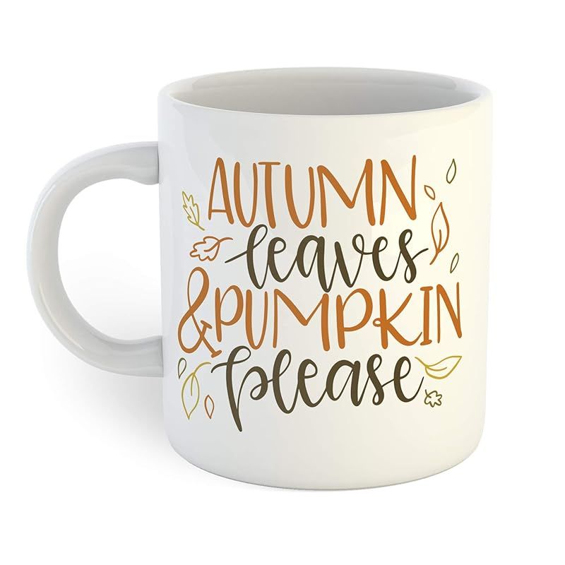 Autumn Leaves & Pumpkin Please Coffee Mug | Amazon (US)