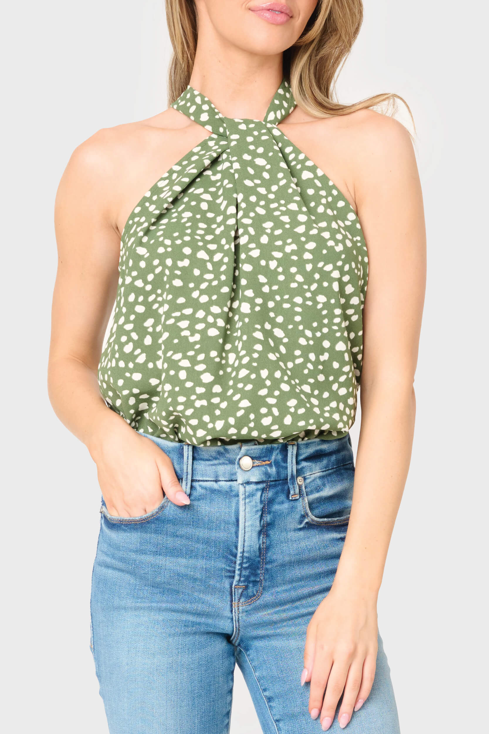 Holiday Twist Neck Halter | Gibson