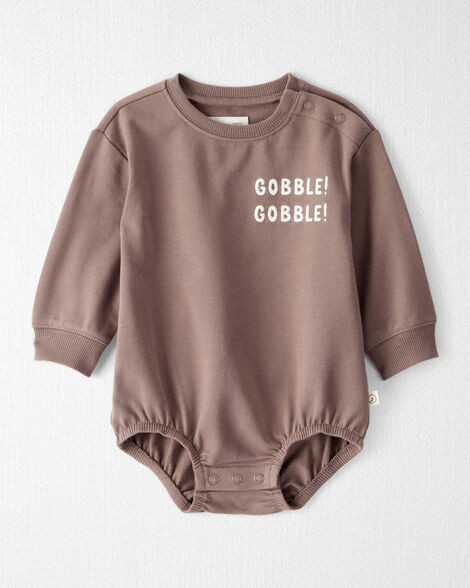 Baby Organic Cotton 'Gobble Gobble' French Terry Bubble  - Little Planet | Carter's | Carter's Inc