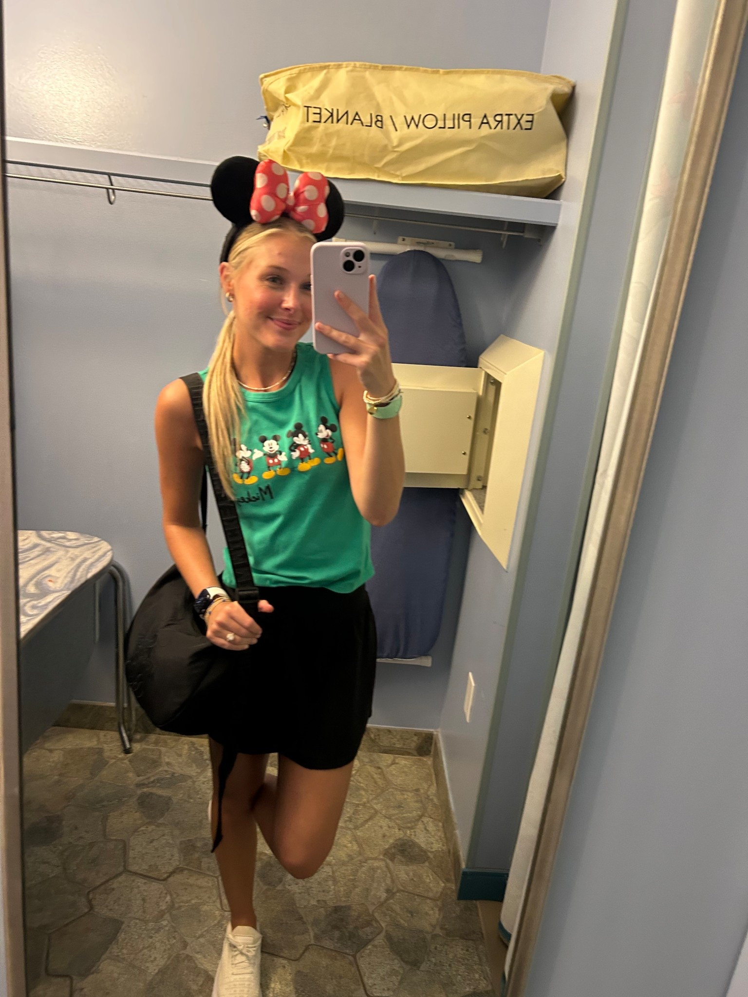 Target has the BEST Disney outfits! Love this tank & athletic skirt 💚 #DisneyWorld #Target #TargetCircleWeek 