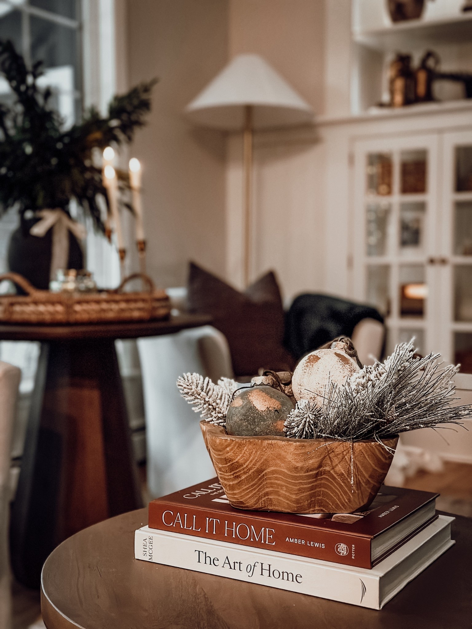 Side table decorating for Christmas 

#LTKSeasonal #LTKHome #LTKHoliday