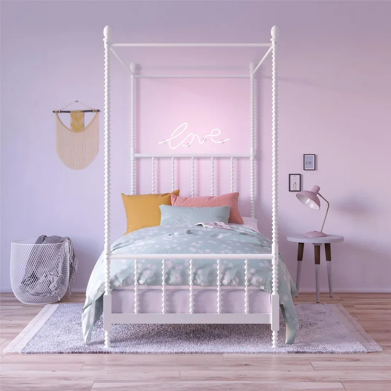 Camilla & James Jenny Lind Twin Canopy Bed, White | Walmart (US)