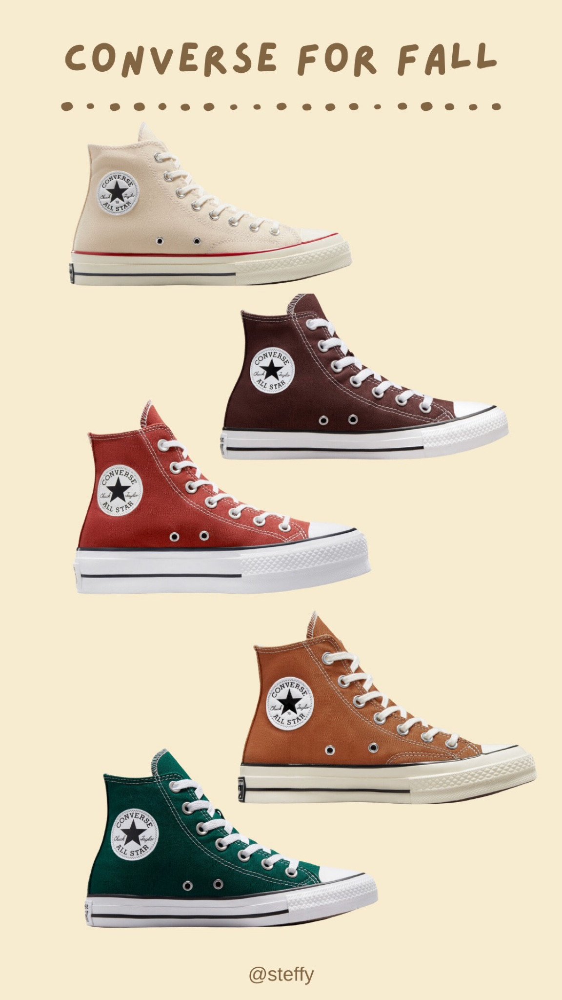 Fall and autumn converse colors 

#LTKunder50 #LTKunder100 #LTKSeasonal