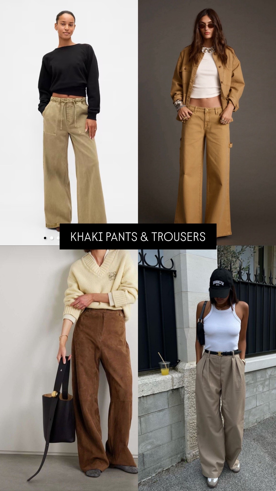 Khaki pants and trousers