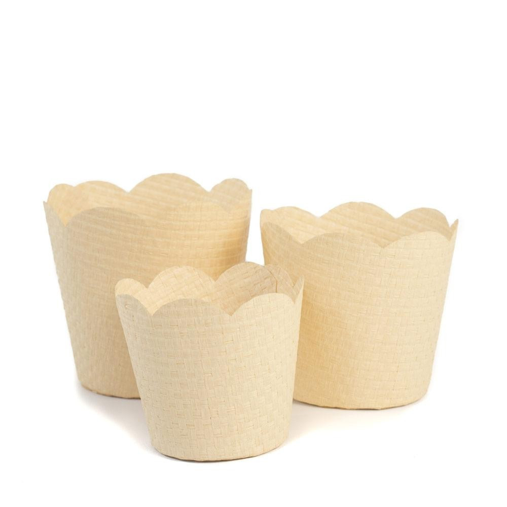 Natural Paper Orchid Basket Large, Set of 2 | Amanda Lindroth