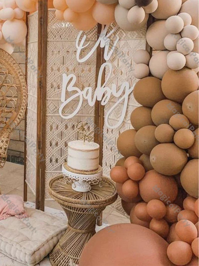 161pcs Blush Nude Cream Coffee Khaki Brown Latex Balloons Arch - Etsy | Etsy (US)