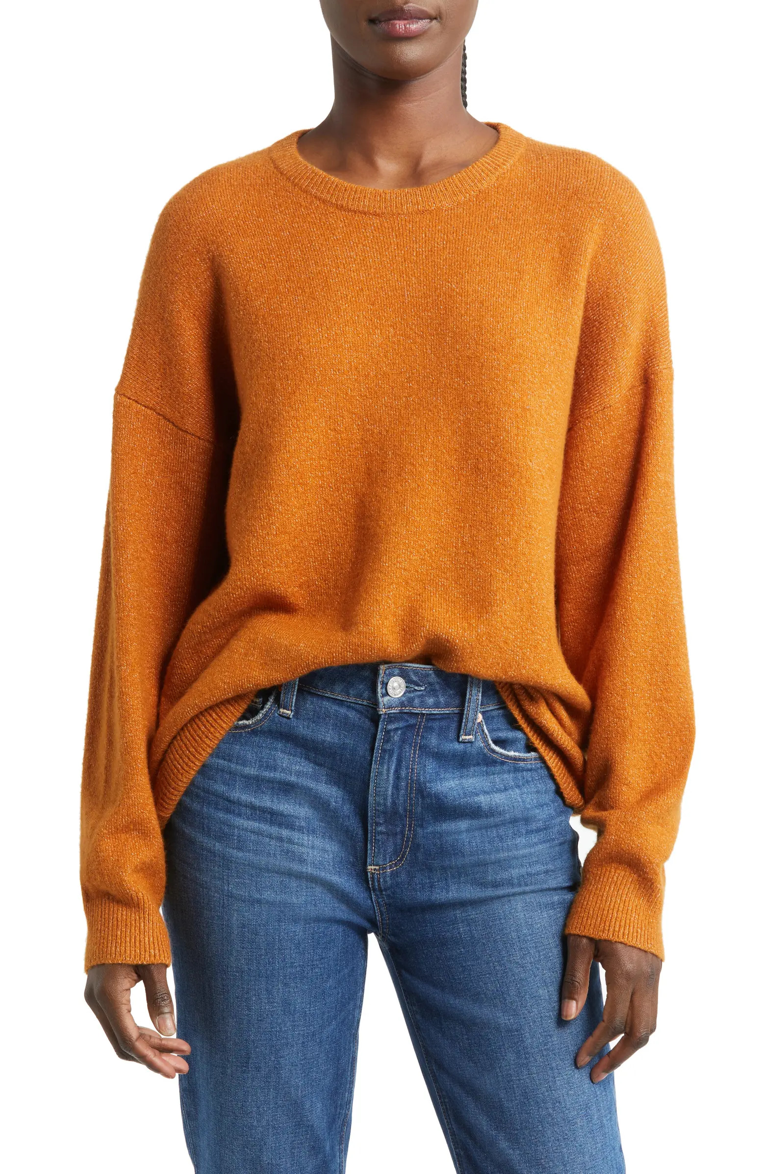 Organic Cotton Blend Crewneck Sweater | Nordstrom