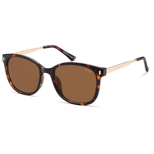 SOJOS Classic Oversized Square Polarized Sunglasses for Women SJ2640 | Amazon (US)