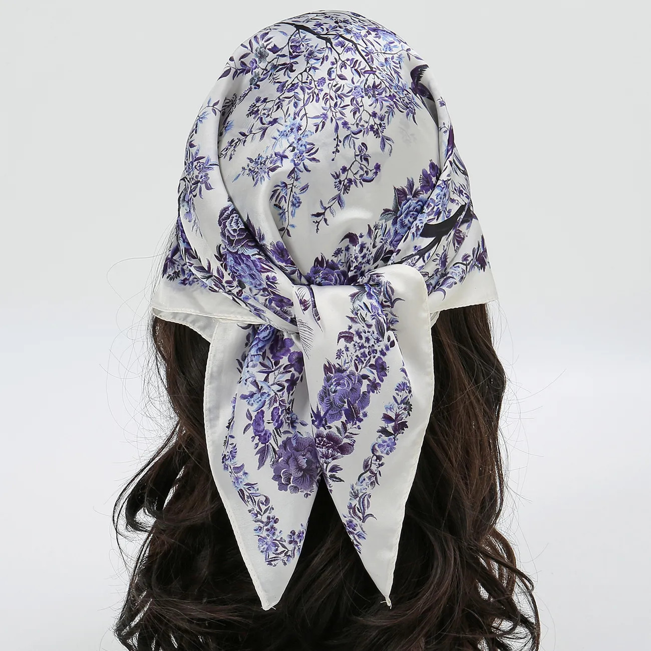27.55" Square Classic Scarf Elegant Floral Print Shawl Casual Neckerchief Head Wrap Outdoor Hair ... | Temu Affiliate Program
