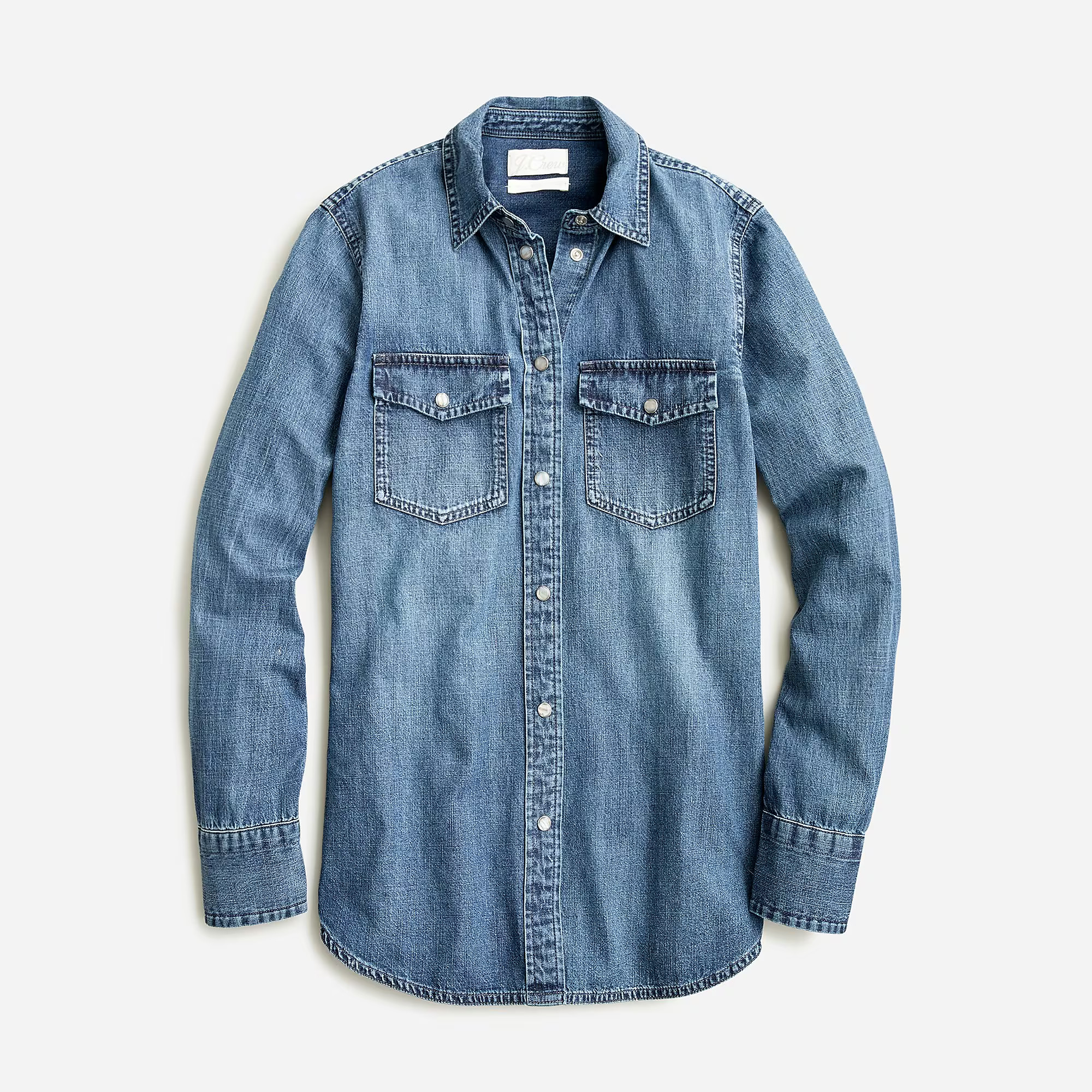 Petite Slim-fit chambray shirt | J. Crew US