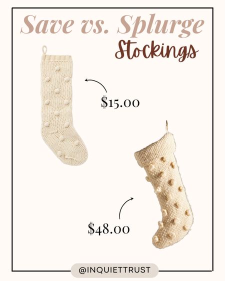 This stockings with pom pom design is really cute!! But if spending $48 for it is too much, you can get the same Christmas stockings from Target for $15!

#ChristmasHomeDecor #HolidayDecor #WoolStockings #BudgetFinds #AffordableDecor

#LTKSeasonal #LTKstyletip #LTKunder50
