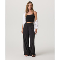 Vuori Villa Wideleg Pants - Long | Black | XS, Size Extra Small | Vuori Clothing (US & Canada)