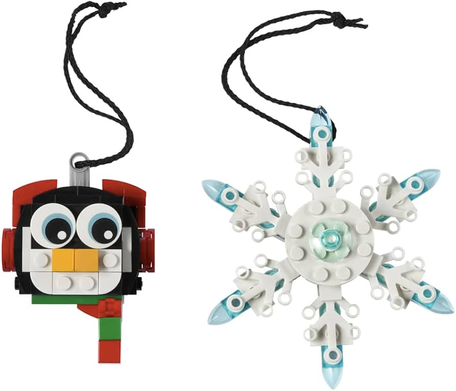 Lego Penguin & Snowflake Ornament (40572) Christmas Decoration Holiday 2022 | Amazon (US)