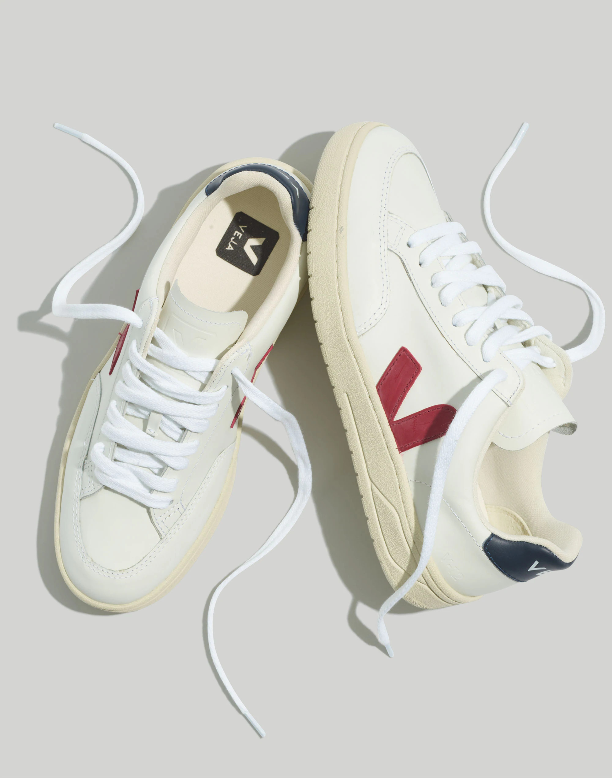 Veja™ V-12 Leather Sneakers | Madewell