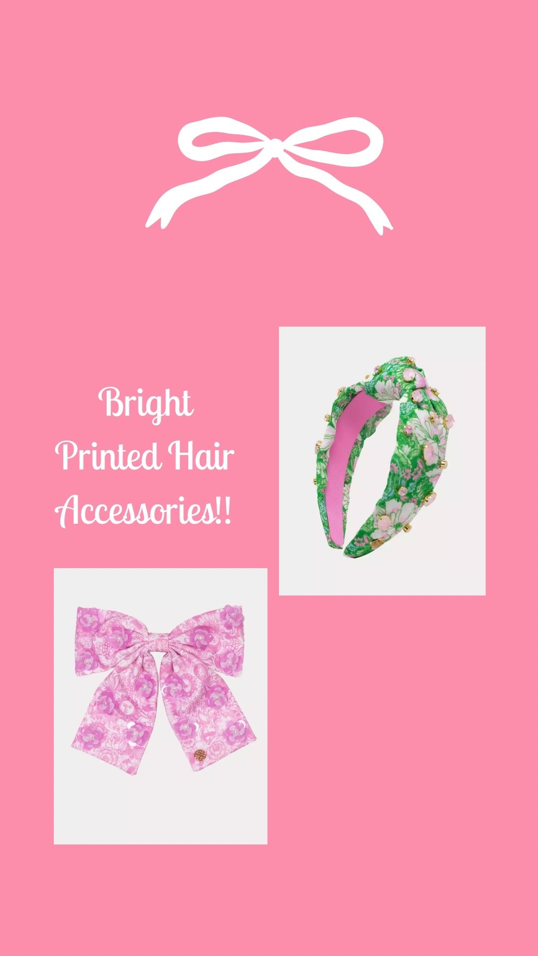The cutest bright printed hair accessories for Spring/Summer!

#LTKSeasonal #LTKgrwm #LTKootd