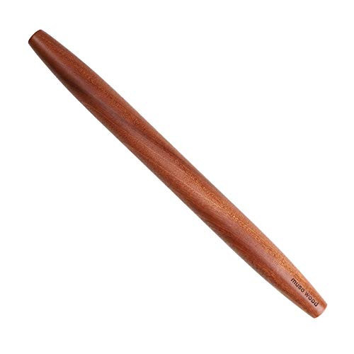 Muso Wood Sapele Wooden French Rolling Pin for Baking, Tapered Roller for Fondant, Pie Crust, Cookie, Pastry (French 15-3/4inch) | Amazon (US)