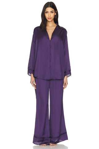 x Intimately FP Dreamy Days Solid Pj Set in Gothic Grape | Revolve Clothing (Global)