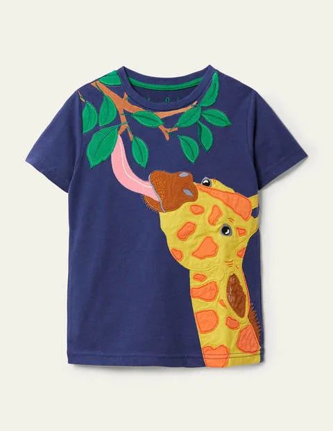 Wild Animal Appliqué T-shirt | Boden (US)