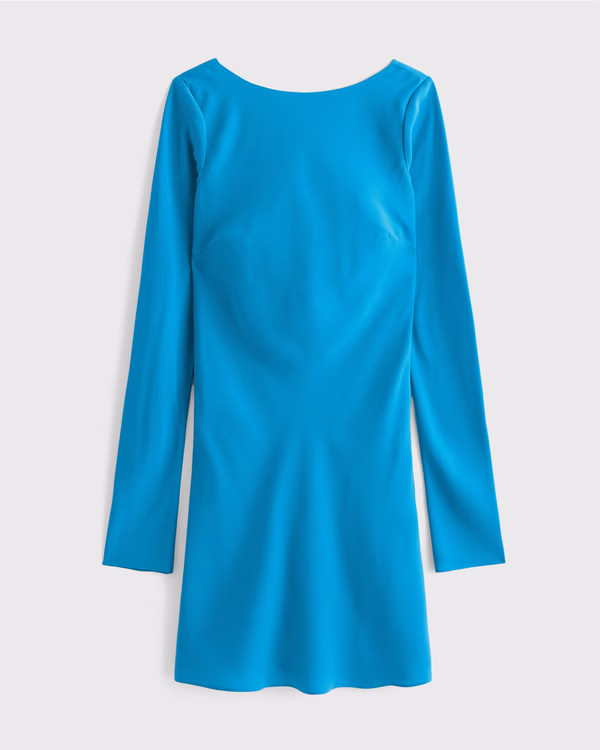 Long-Sleeve Slip Mini Dress | Abercrombie & Fitch (US)