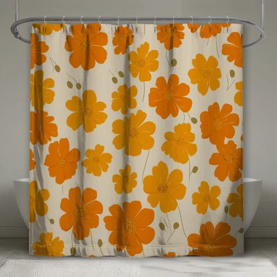 Flowers Shower Curtain -  Floral Bathroom Decor Bohemian Boho | Wayfair North America
