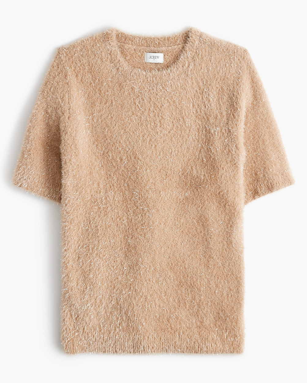 Short-sleeve tinsel sweater | J.Crew Factory