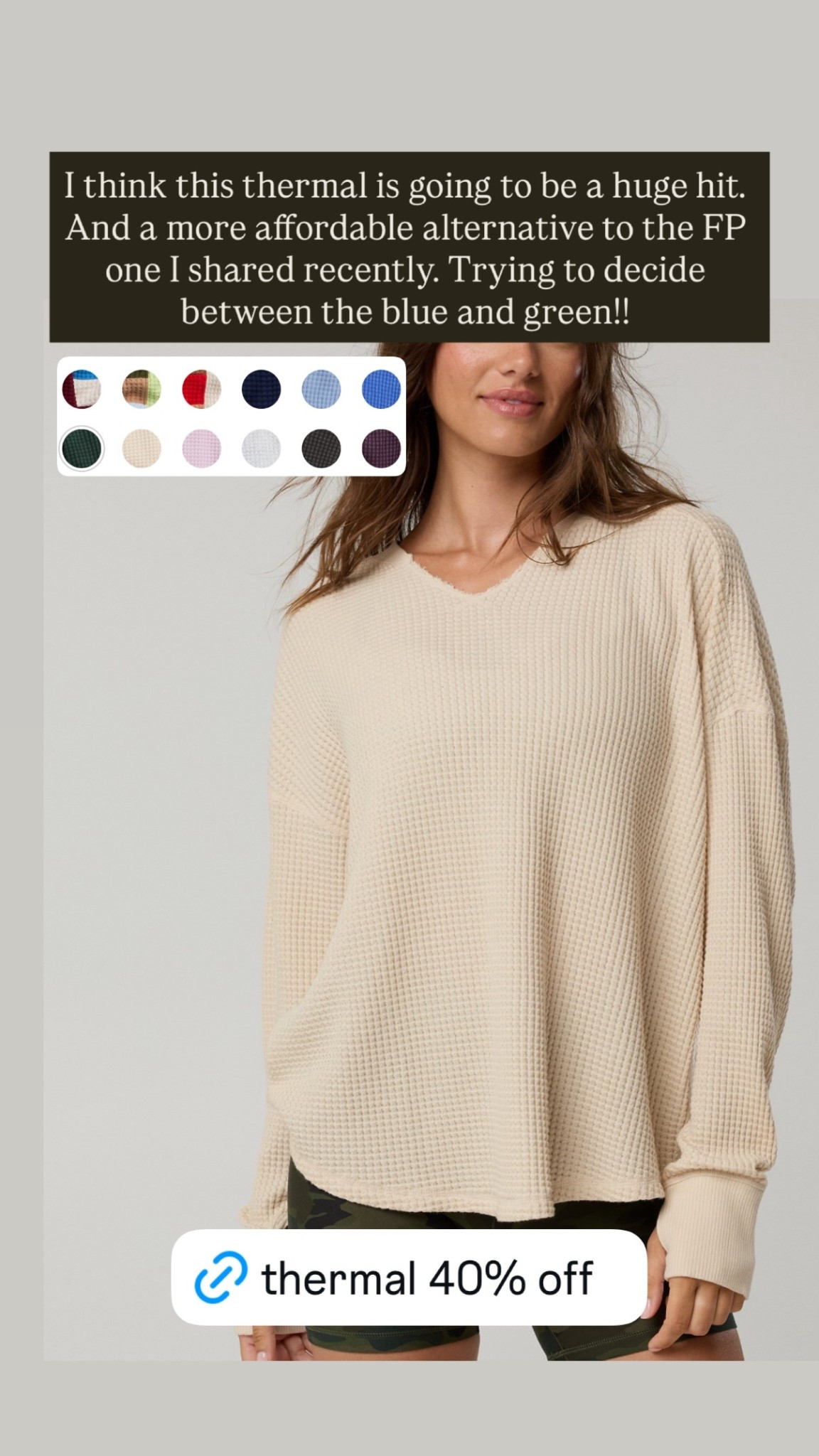 I think this thermal is going to be a huge hit. And a more affordable alternative to the FP one I shared recently. Trying to decide between the blue and green!!