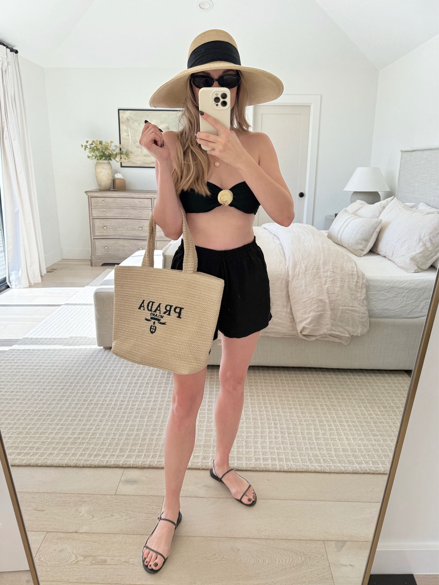 Cruise-ready in classic black and straw neutrals—this look is perfect for poolside lounging or strolling the deck in style. Linking all my chic vacation essentials so you can recreate this effortless vibe! #DisneyCruise #VacationStyle #ChicResortWear #EffortlessNeutrals

#LTKTravel #LTKFamily #LTKStyleTip